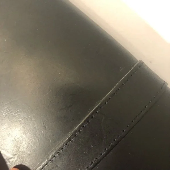 Clare vivier black leather saddle bag USA